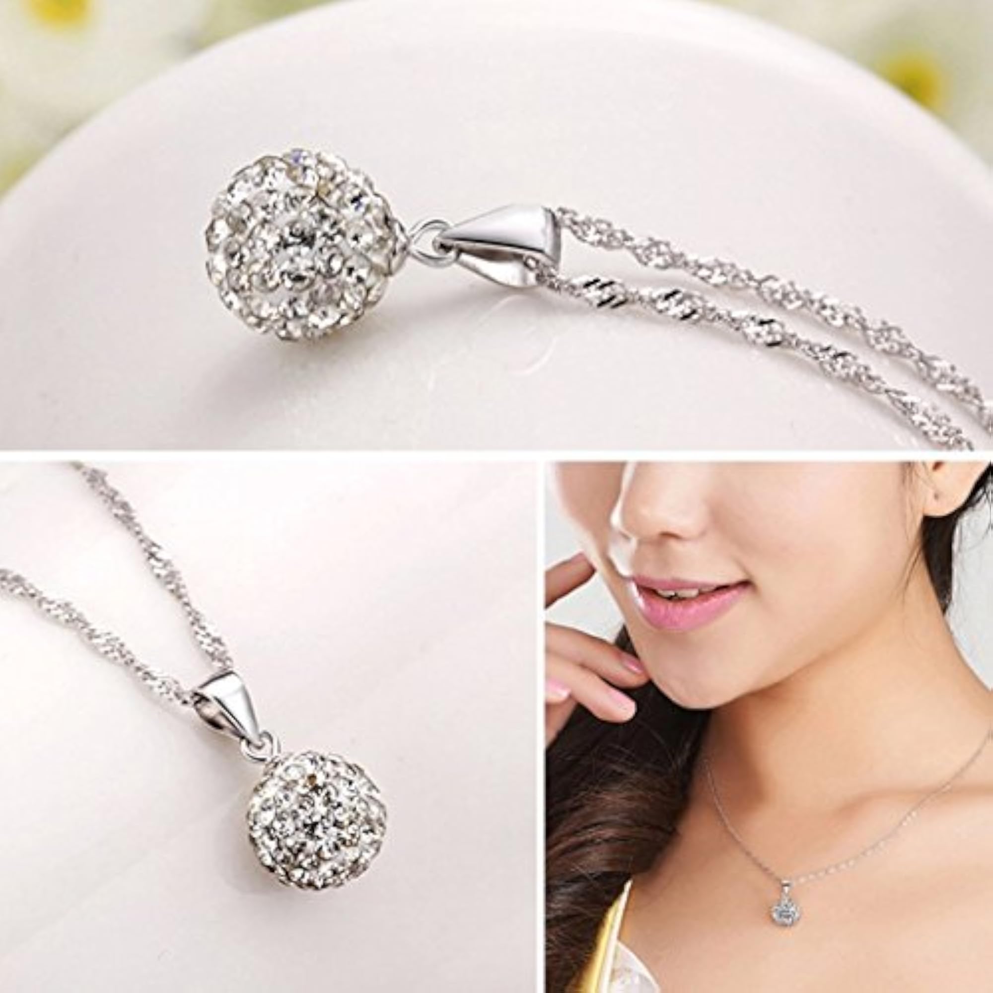 Women's 925 Sterling Silver BIS Hallmarked Pendant with Chain